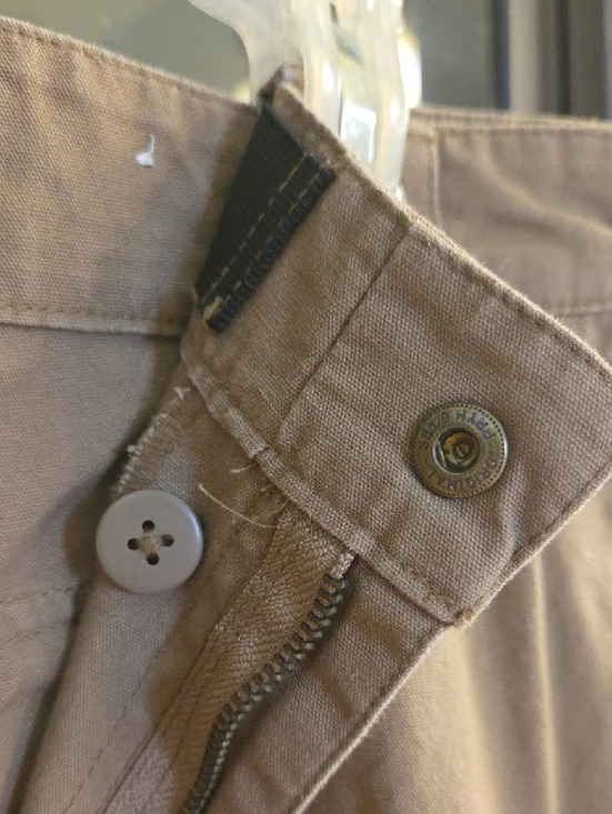 Men's Tan Cargo Pants with Multiple Utility Pockets - Picture 4 of 7